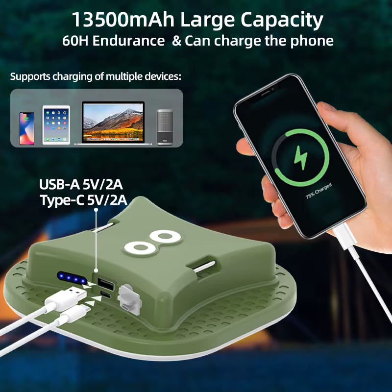 Tuya Andrea Music-Lanterne LED intelligente aste, 80W, 13500mAh, contrôle Bluetooth, éclairage de te