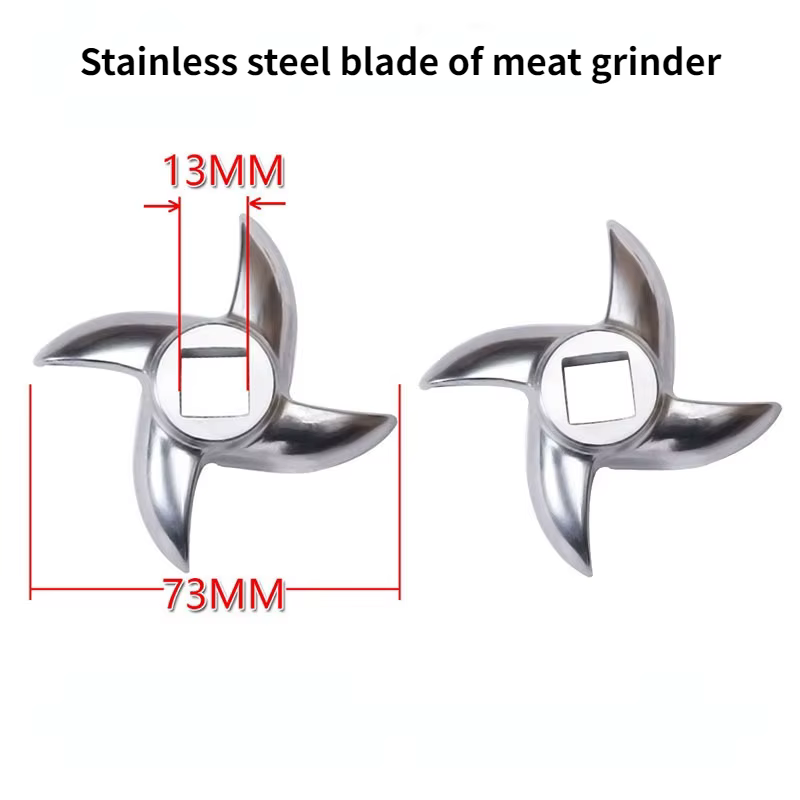 Hachoir à viande de Type 12, accessoires de lavement, maille de couteau, trou en acier inoxydable, t