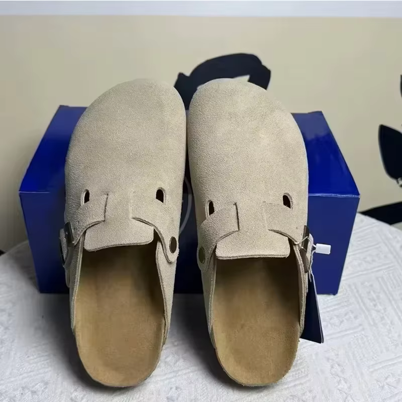 Nouvelles sandales en cuir pour hommes et femmes 2026 - Printemps Automne, style décontracté rétro,