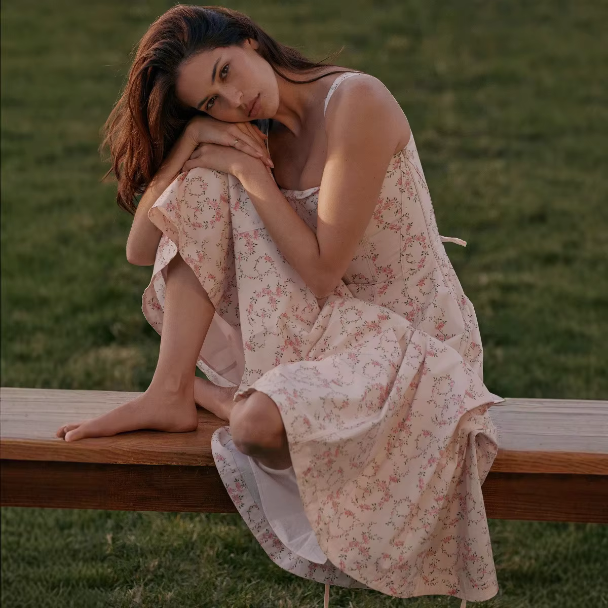 Suninheart été élégant robe à lacets 2025 nouveautés imprimé fleuri robe mi-longue femmes robe Sexy