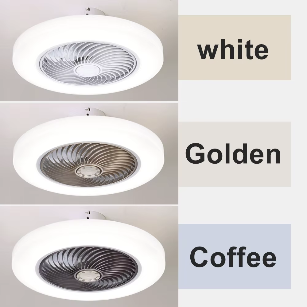 Ventilateur de plafond intelligent ventilateurs avec lumières télécommande chambre décor ventilateur