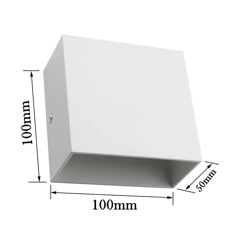 Appliques murales LED 6W modernes pour intérieur, luminaires muraux blancs à éclairage haut et bas p