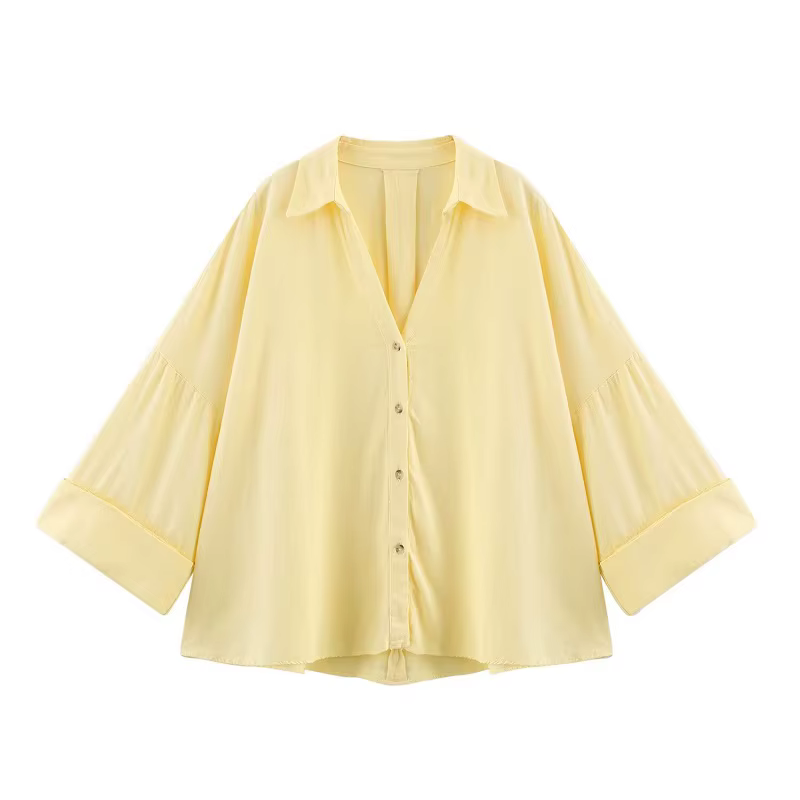 MUJER rayé chemise femme blanc chemises décontractées amples pour les femmes été boutonné chemises e