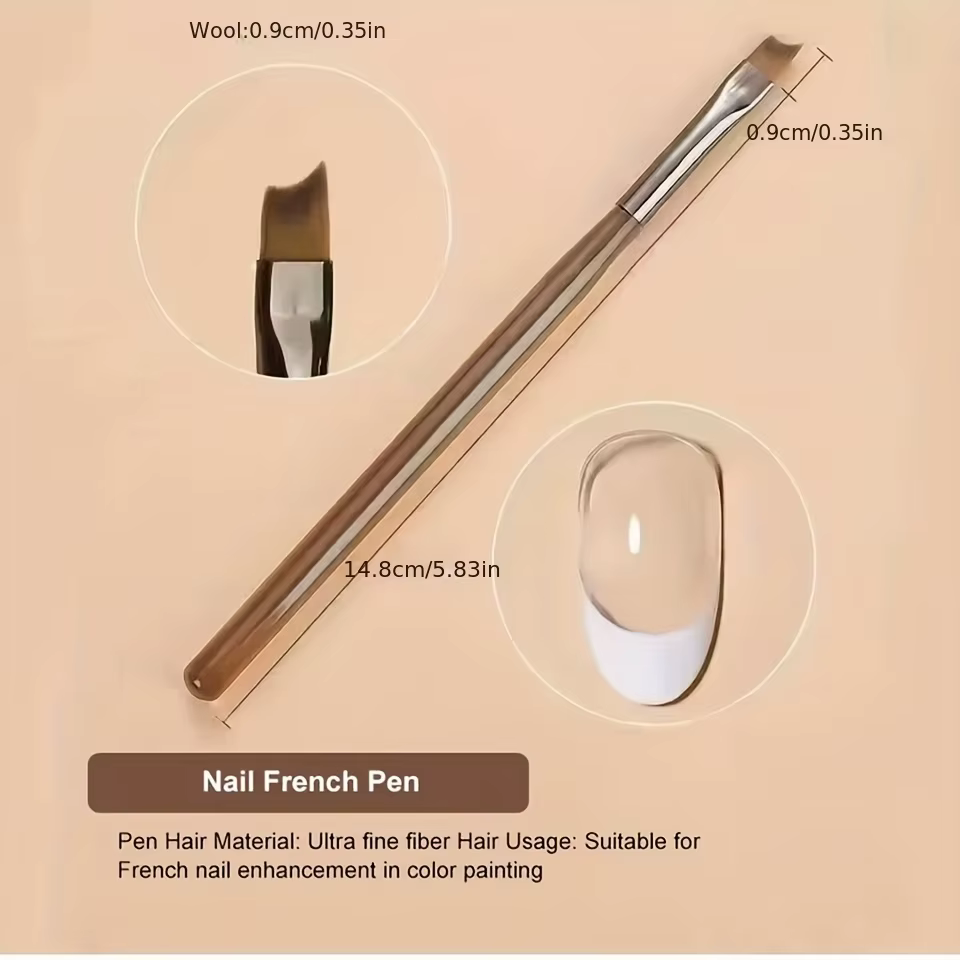 9 pièces bricolage brosse Nail Art brosse ensemble acrylique dentelle Ombre conception ongles UV Gel