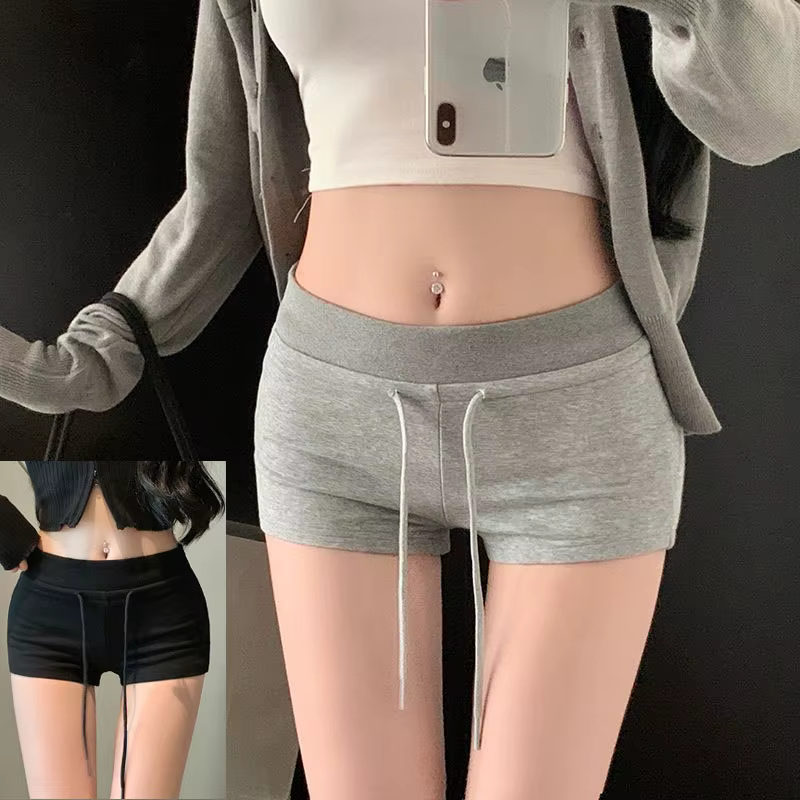 1 pièces printemps été femmes coupe ajustée élasticité court femme taille basse Shorts d'entraînemen