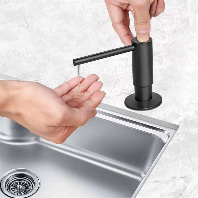Samodra-Tête de Pompe en Laiton avec Distributeur de Savon Intégré, Bouteille PE de 500ml, Accessoir