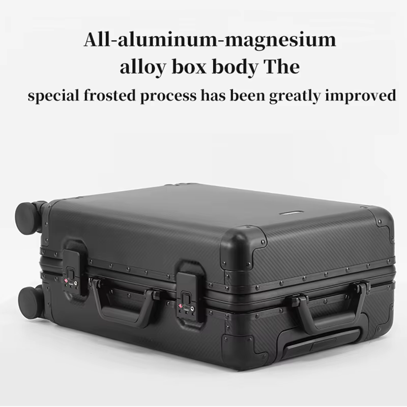 Bagage à main – Valise trolley en alliage d'aluminium et de magnésium de qualité supérieure, nouveau