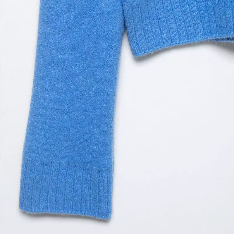 Nlzgmsj Nouvelle collection Printemps 2026 Cardigan ouvert en maille pour femme, couleur unie, à col