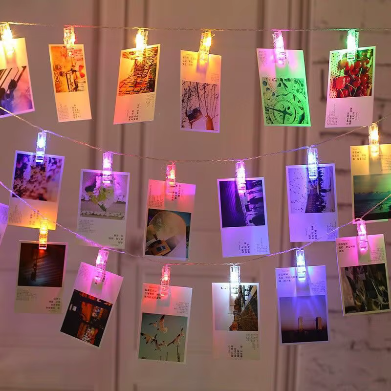 3m 20 LED Photo Clip fée chaîne lumières porte-carte guirlande lampe pour noël fête de mariage fée l