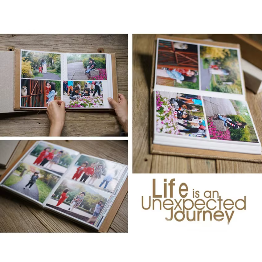 Albums photos pour 6 pouces support Album 200 poches Album Photo livre mariage Scarpbook carton Albu