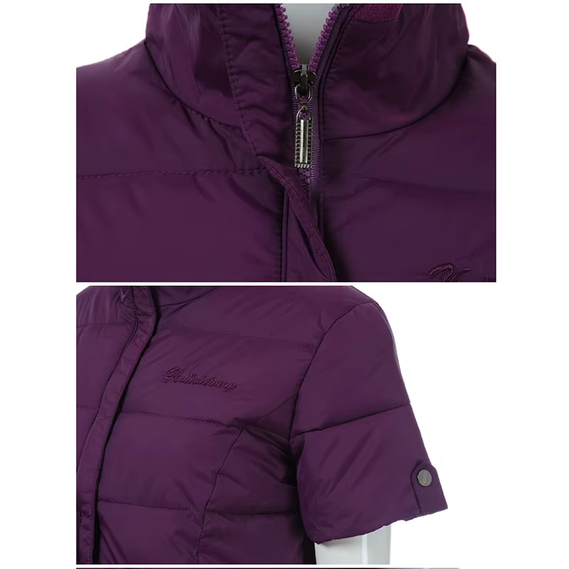 Gilet en duvet rembourré en coton pour femme, veste en émail, demi-manche, optique, chaud, décontrac