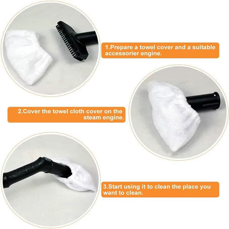 Tête de serpillière de rechange pour Karcher Easyfix SC2 SC3 SC4 SC5, chiffon en microcarence, couve