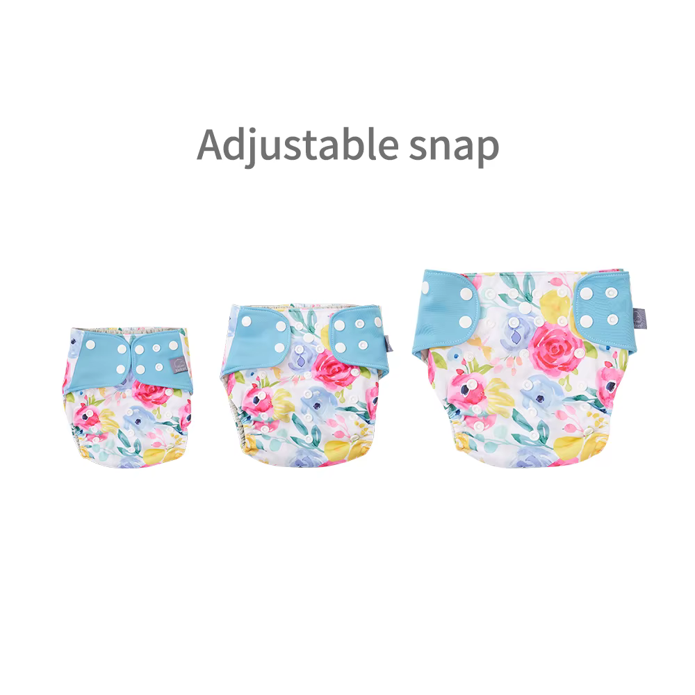 Elinfantile nouveaux couches pcoket imperméables assortis pour bébé 8 pièces couches en tissu maille