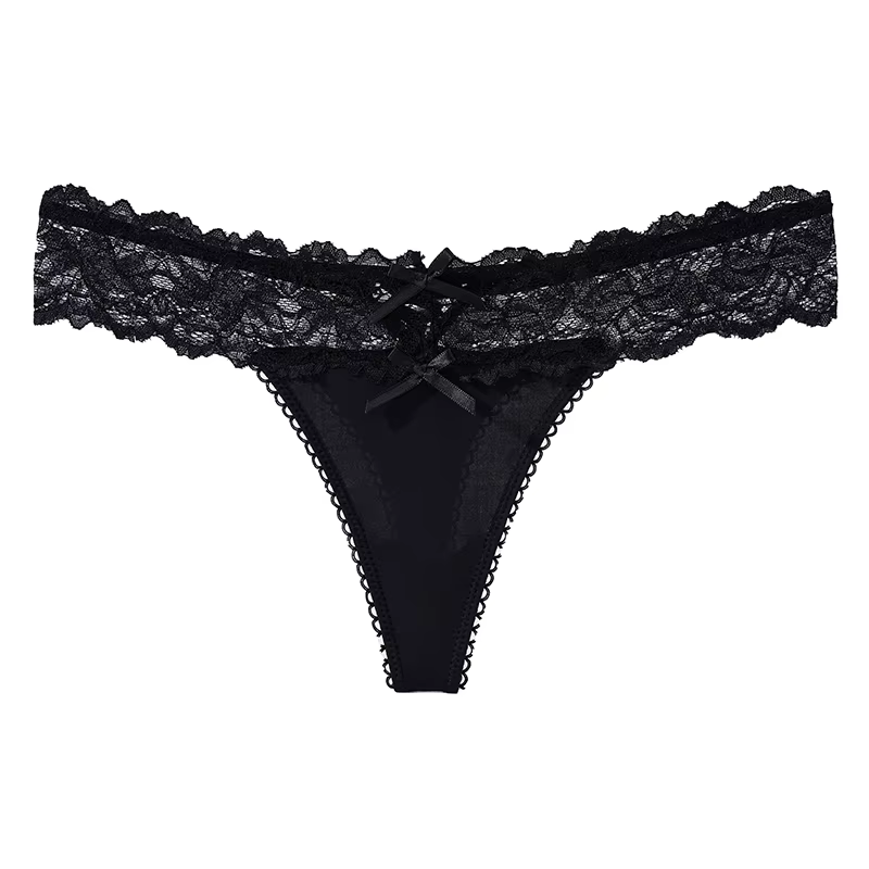 String en dentelle pour femmes, culotte Sexy, taille basse, sous-vêtements féminins, String G, confo