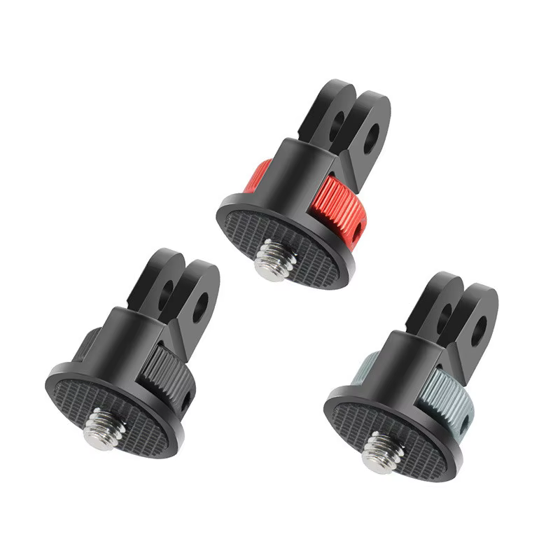 Adaptateur de trépied à vis de 1/4 pouces, support de montage rotatif à 360 degrés pour Go Pro 13 12