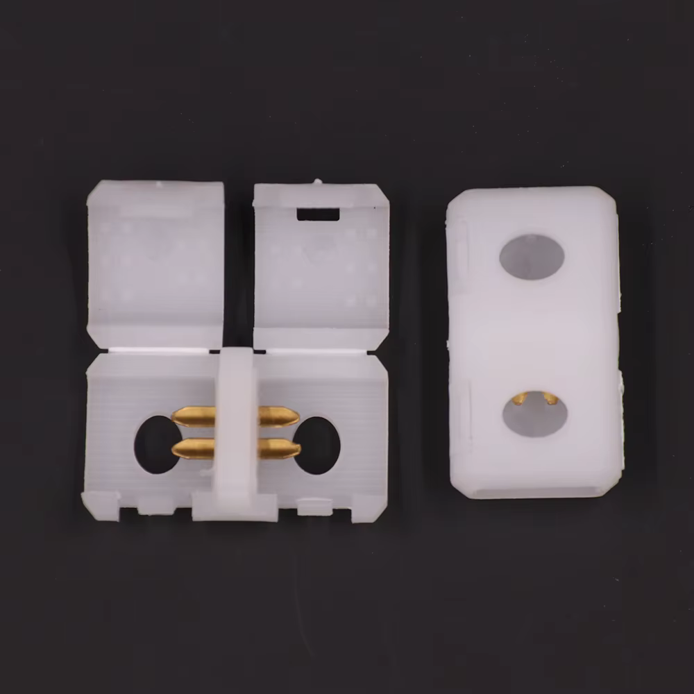 Connecteur à 2 broches en forme de I, bande LED COB FOB, connecteur central pour 220V 110V 288 diode