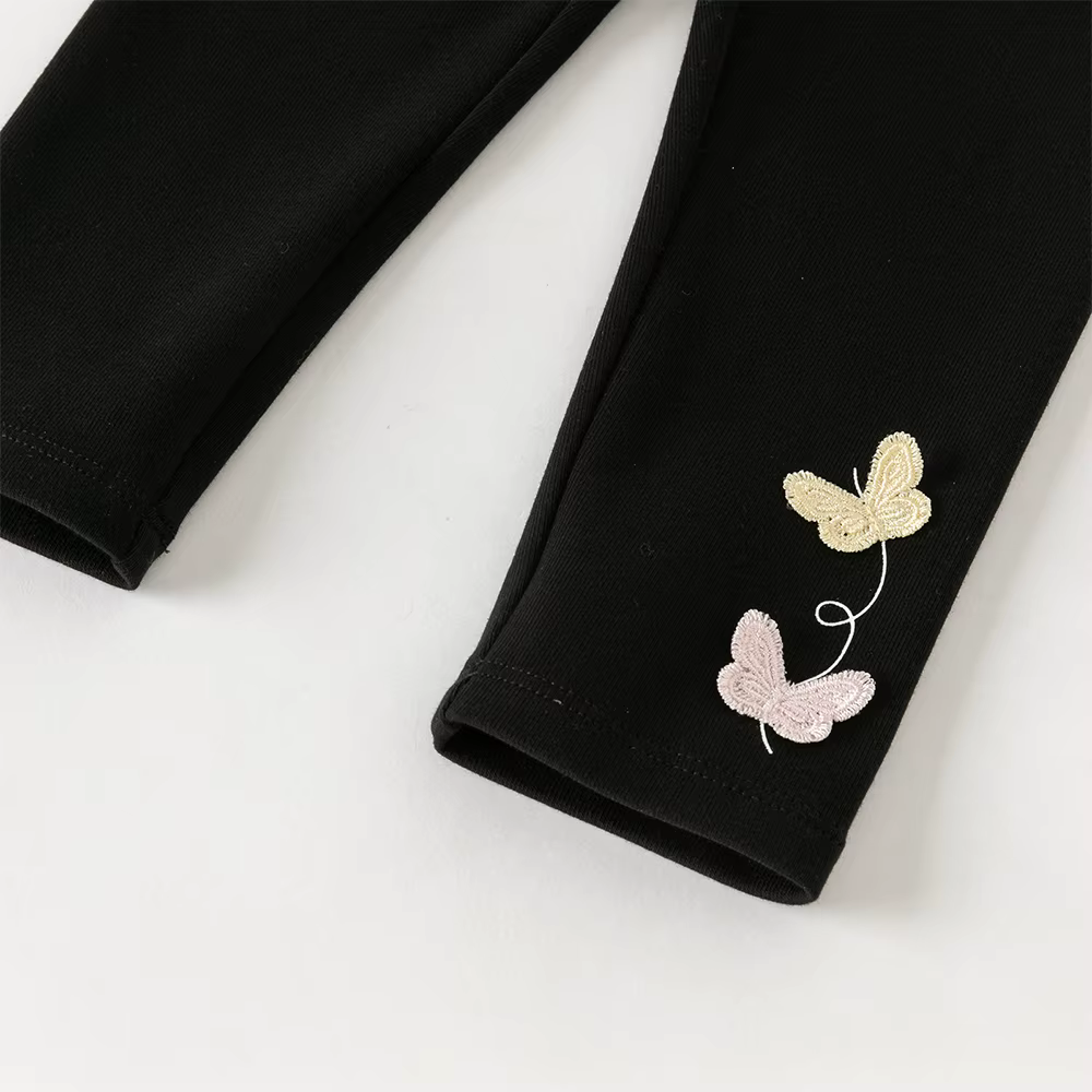 Dave Bella enfants Leggings printemps automne filles mode dentelle pantalon papillon bébé élastique 