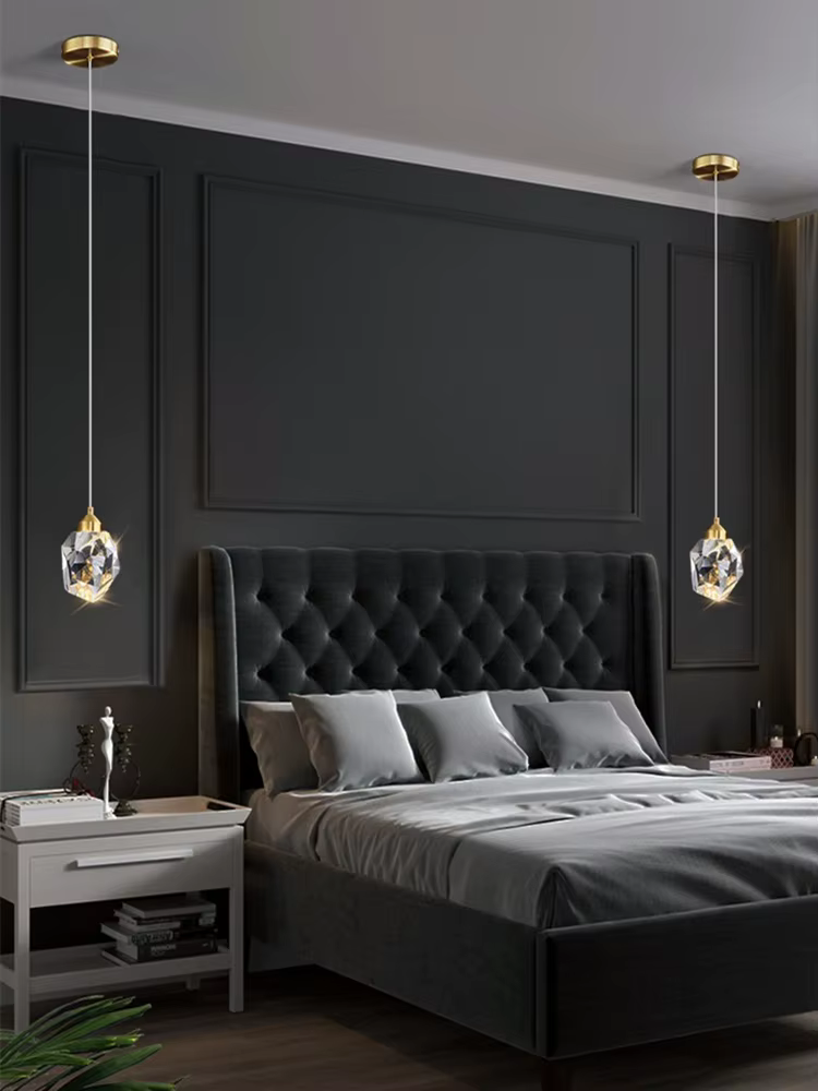 Petit lustre de luxe en cristal K9, moderne et minimaliste, pour Restaurant, Bar, comptoir, chambre
