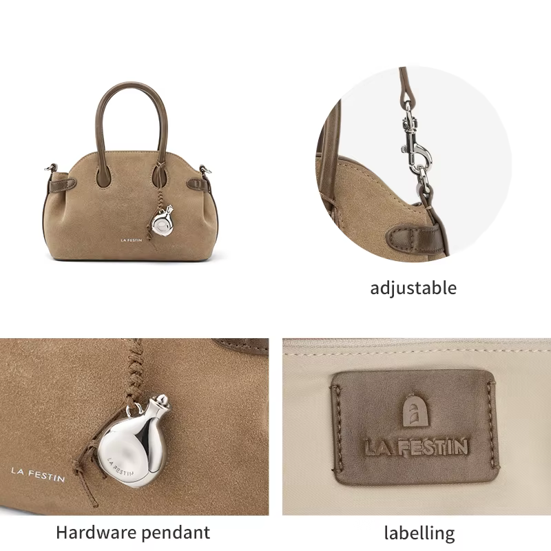 LA FESTIN marque originale sac pour femme 2025 nouveau sac en daim sac à main de luxe design sac Bos