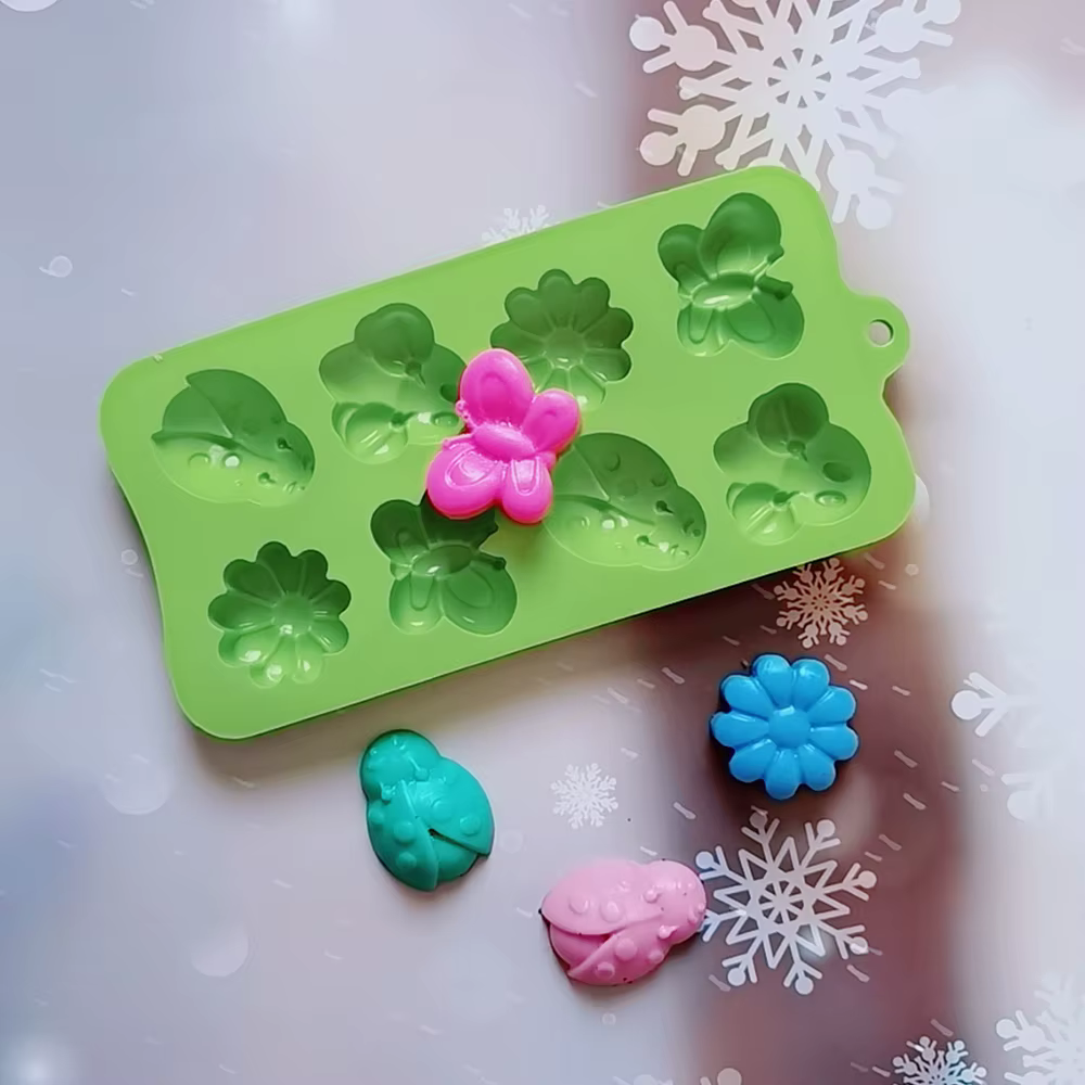Moule à gâteau en silicone en forme d'insecte/équation/papillon, outils de cuisson, bonbons, MSI, ch
