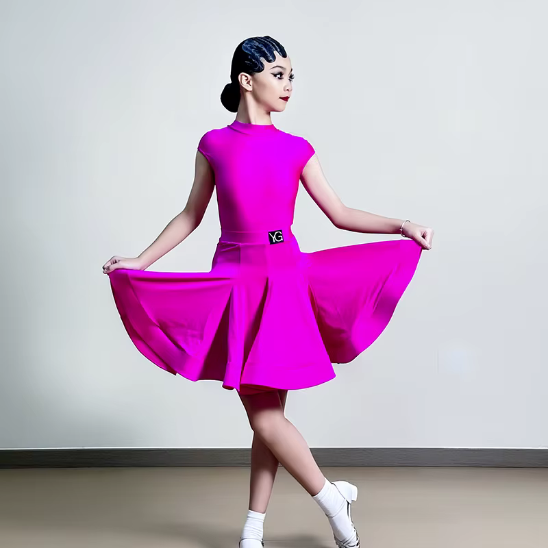 Robe à franges de danse latine, Costumes de spectacle de Tango ChaCha Samba personnalisés pour adult