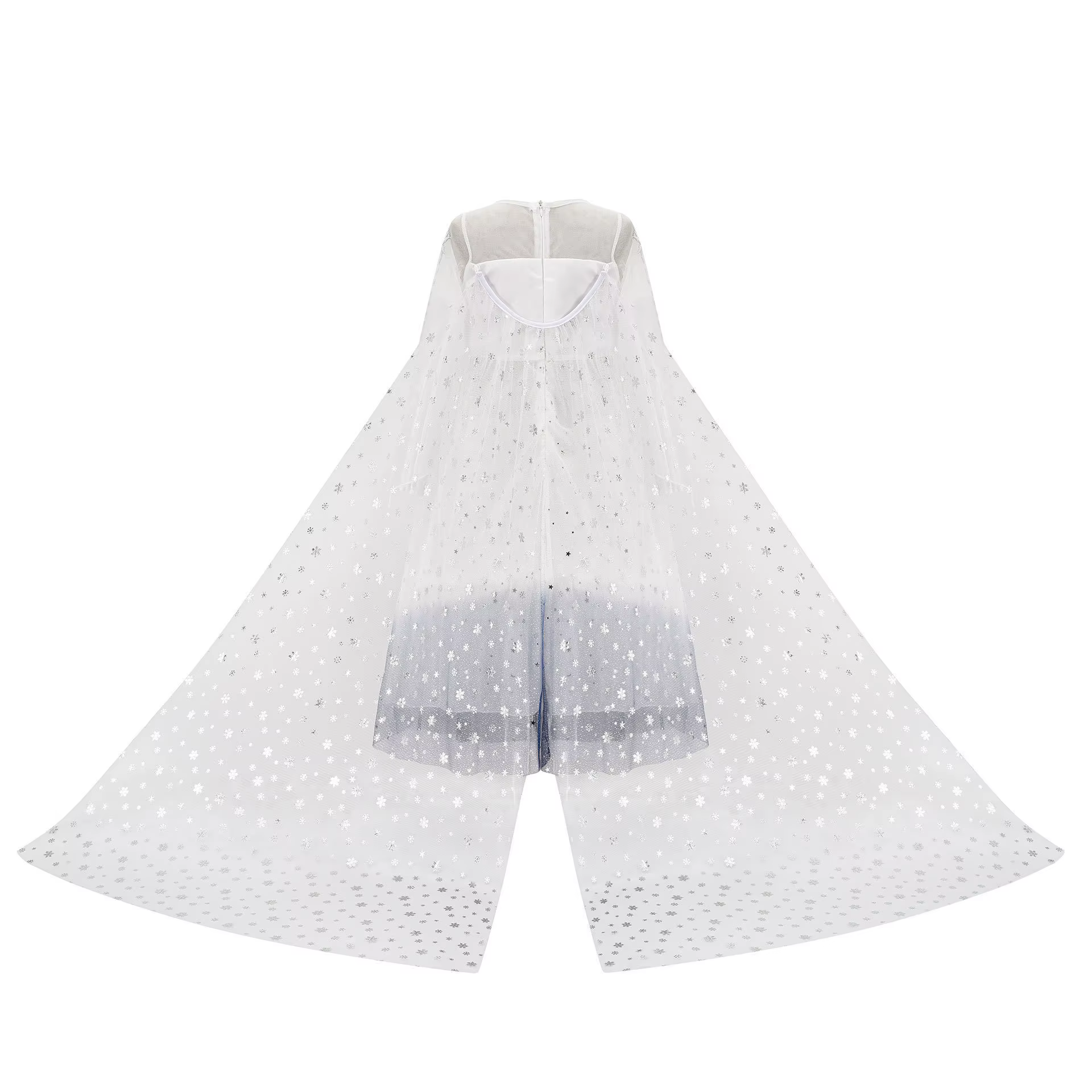 Robe de princesse Elsa blanche la reine des neiges Disney pour filles, Costume fantaisie Cosplay, vê
