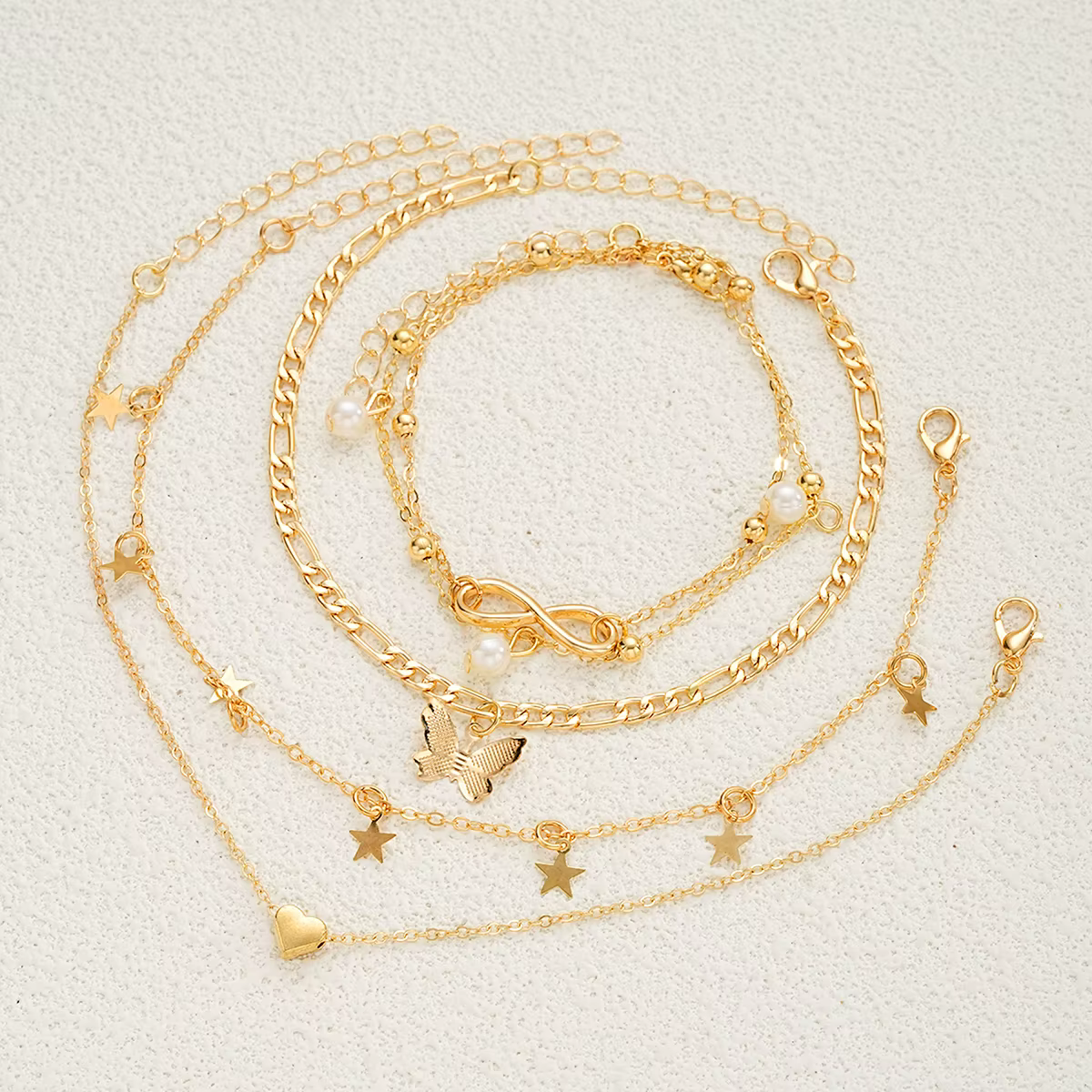 83 pièces élégant perle géométrique boucles d'oreilles collier Bracelet bague ensemble de bijoux pou