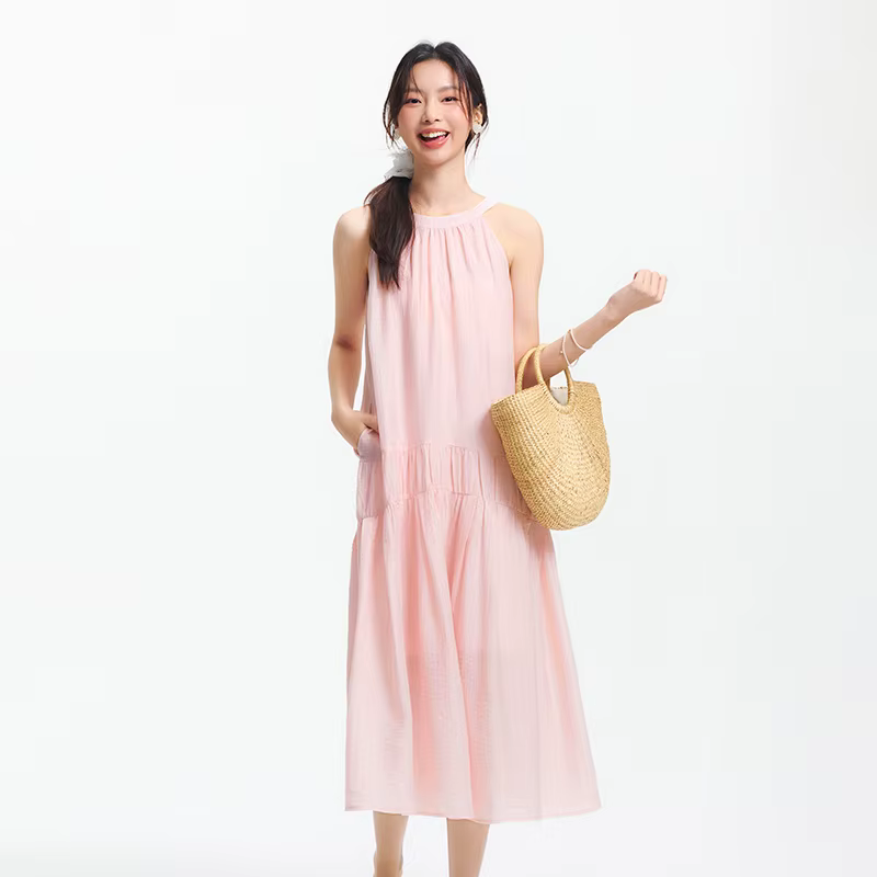 SEMIR-Robe Longue à Deux Voies pour Femme, Tenue de Plage, Dos aux, avec Nministériels d Papillon, p