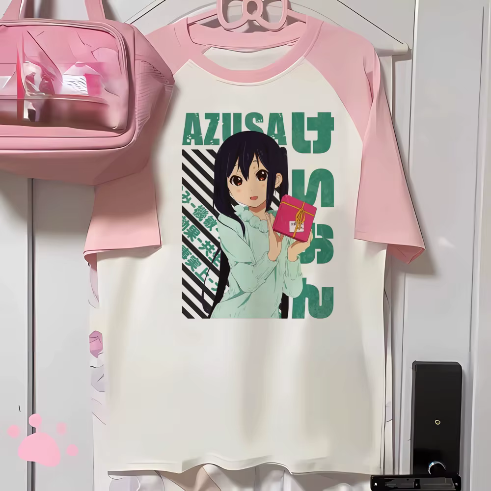 K-on t-shirts femmes bande dessinée t-shirt femme designer drôle vêtements graphiques