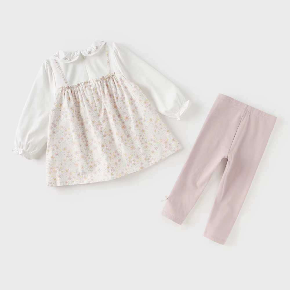 Ensemble 2 pièces T-shirt et pantalon pour enfants Dave Bella – Leggings et hauts à manches longues 
