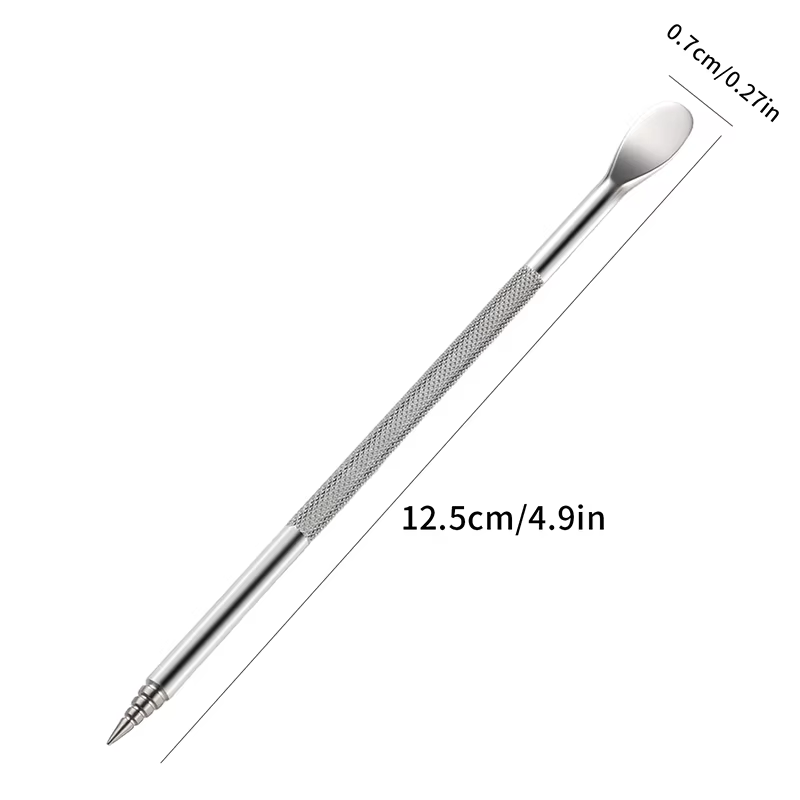 Stylo sculpté à Double extrémité pour Nail Art, 12.5cm, mélange multifonction de vernis Gel, stylo c