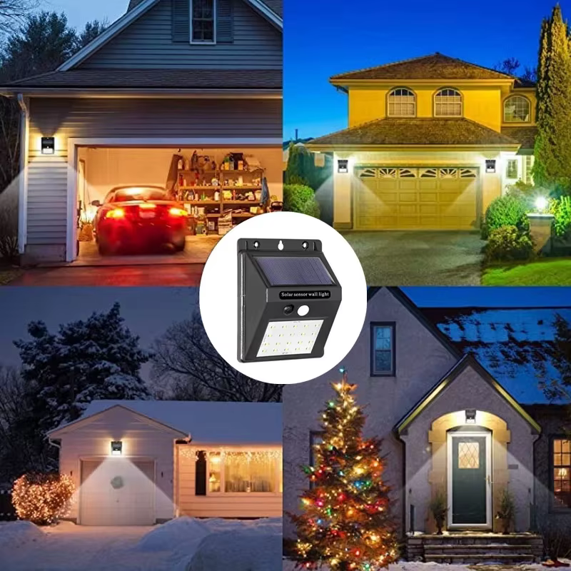 Offre spéciale 20 ~ 30 LED lumière solaire capteur sans fil étanche lampe murale solaire mouvement e