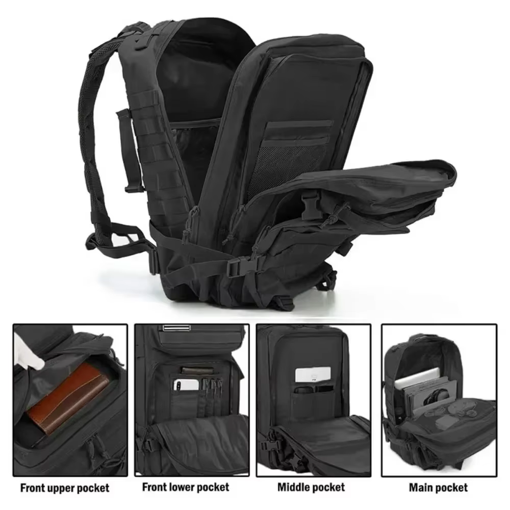 60L armée militaire tactique sac à dos hommes voyage grande capacité sacs à dos hommes étanche Sport