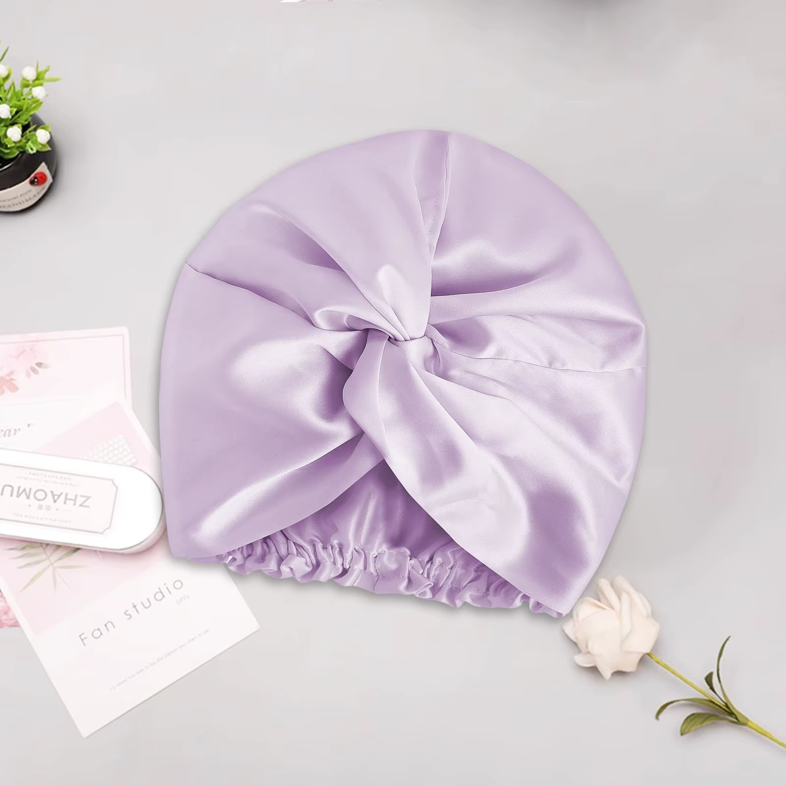 Bonnet de couchage en soie de mûrier 100%, 22 mamans, Double face, vraie soie, livraison directe
