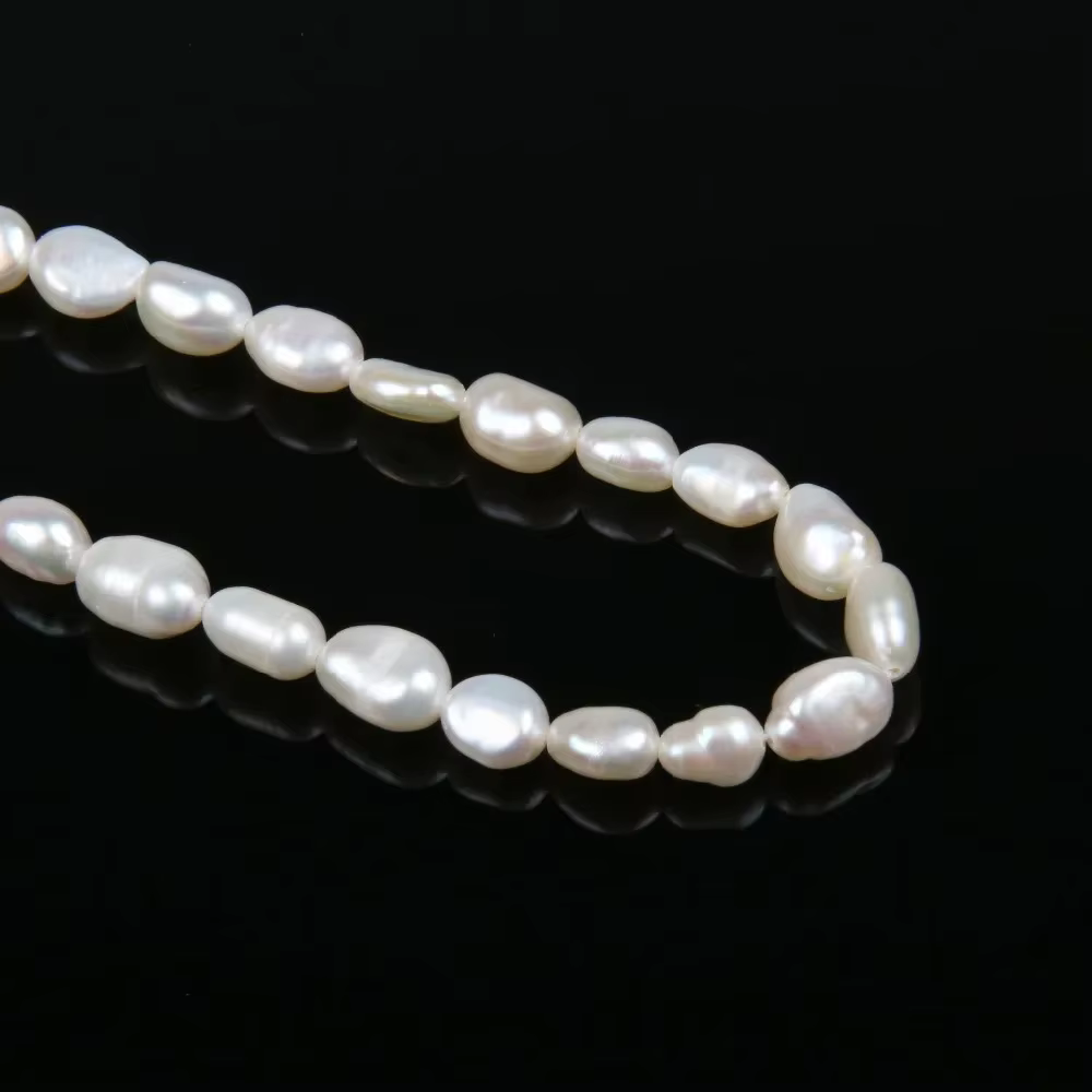 Perles d'Eau Douce Naturelles de Haute Qualité, Perforation Irrégulière, pour la Fabrication de Bijo