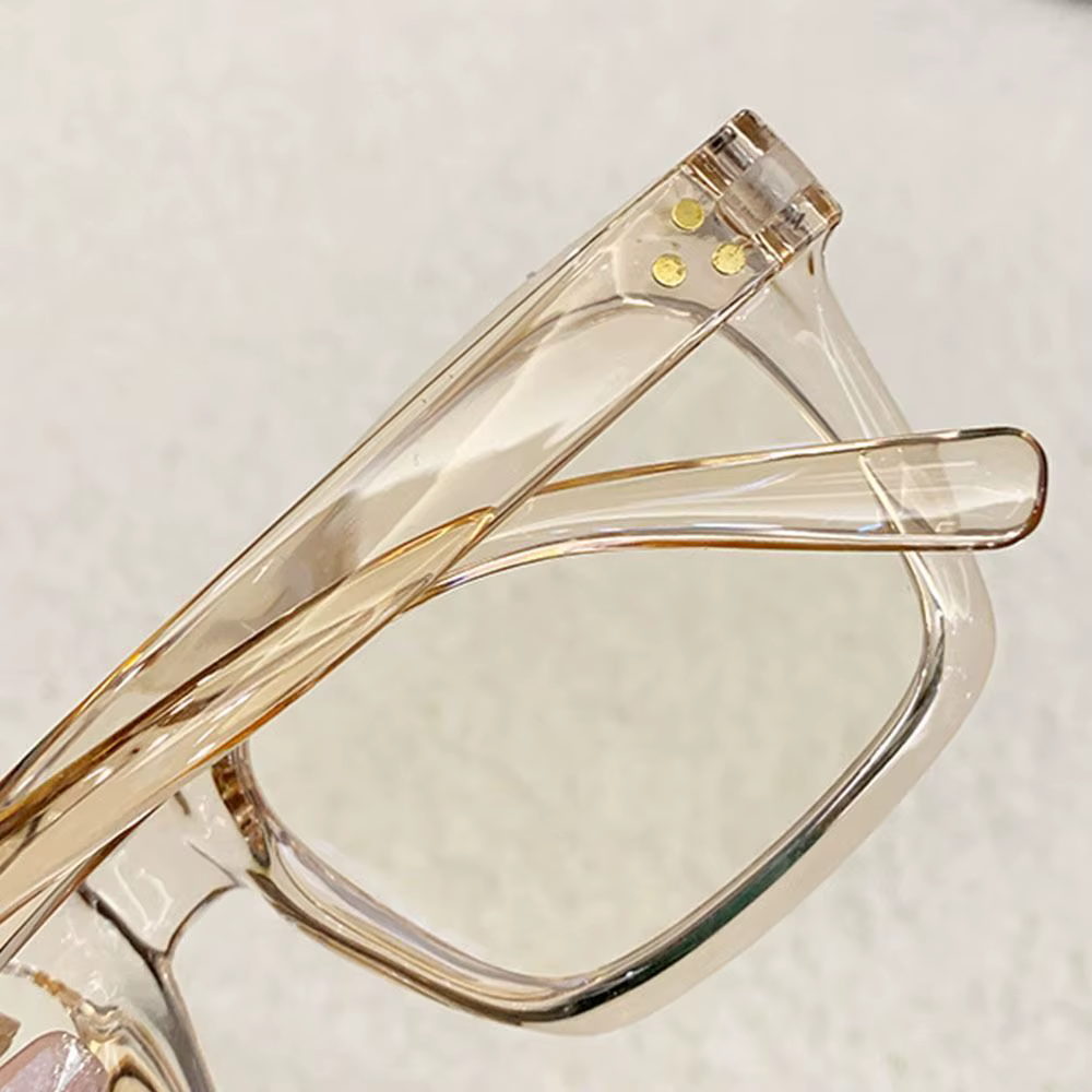 Lunettes carrées respirantes anti-lumière bleue, lunettes de myopie à grande monture, lunettes à lum