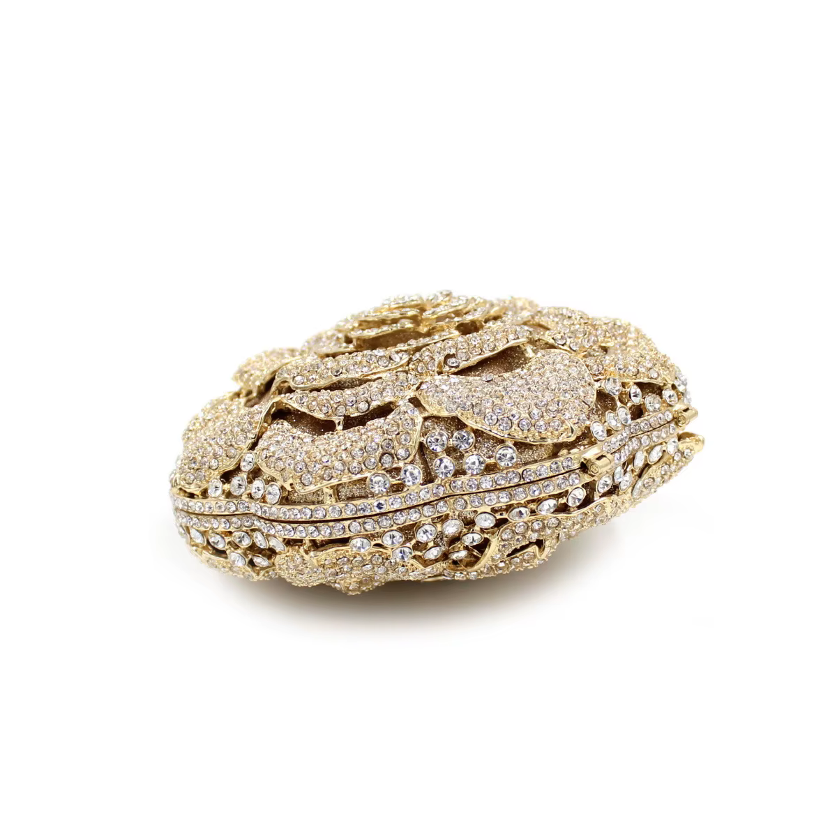 Élégant Rose mariage mariée sac à main strass sac femmes luxe brillant fête pochette sac à main conc