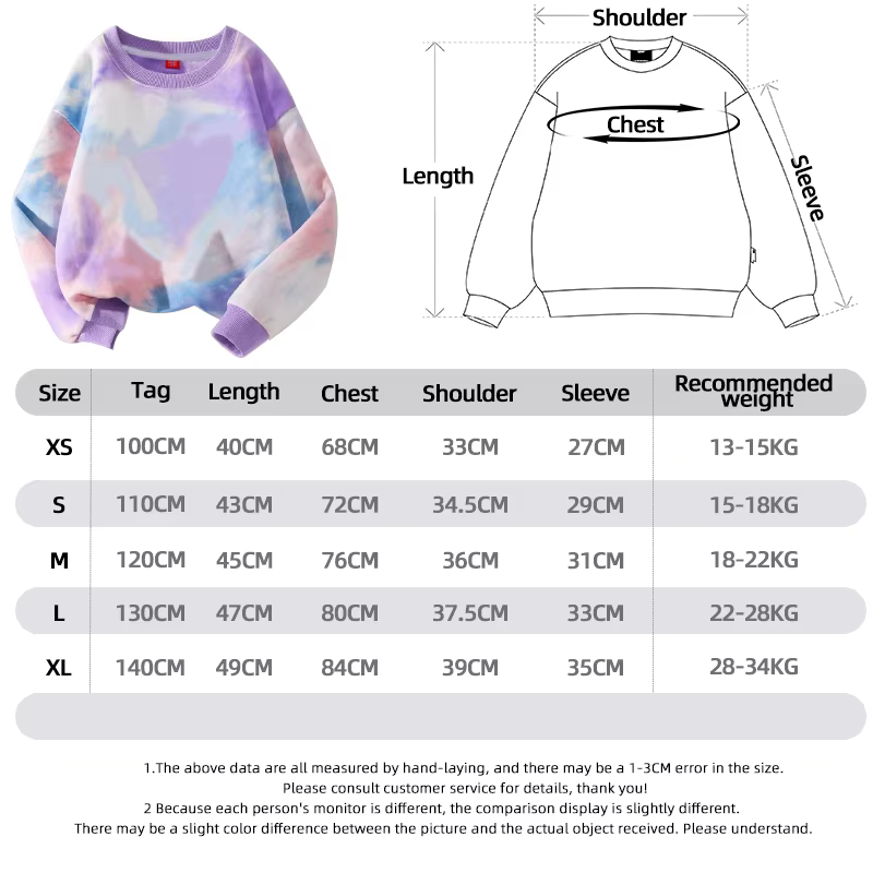 K-Pop Hunters Zoey Mira Rumi Sweat-shirt tie-dye pour fille, pull à col rond, vêtements de sport pou