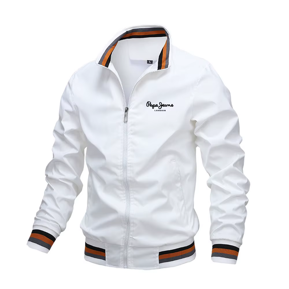 Automne et hiver hommes col montant décontracté veste à glissière Sports de plein air manteau coupe-