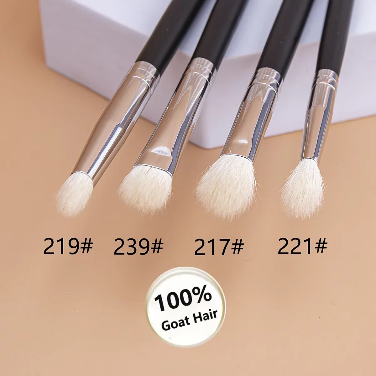 Pinceaux de maquillage pour fard à paupières, ombre à paupières plate, pinceaux de mélange de plis,