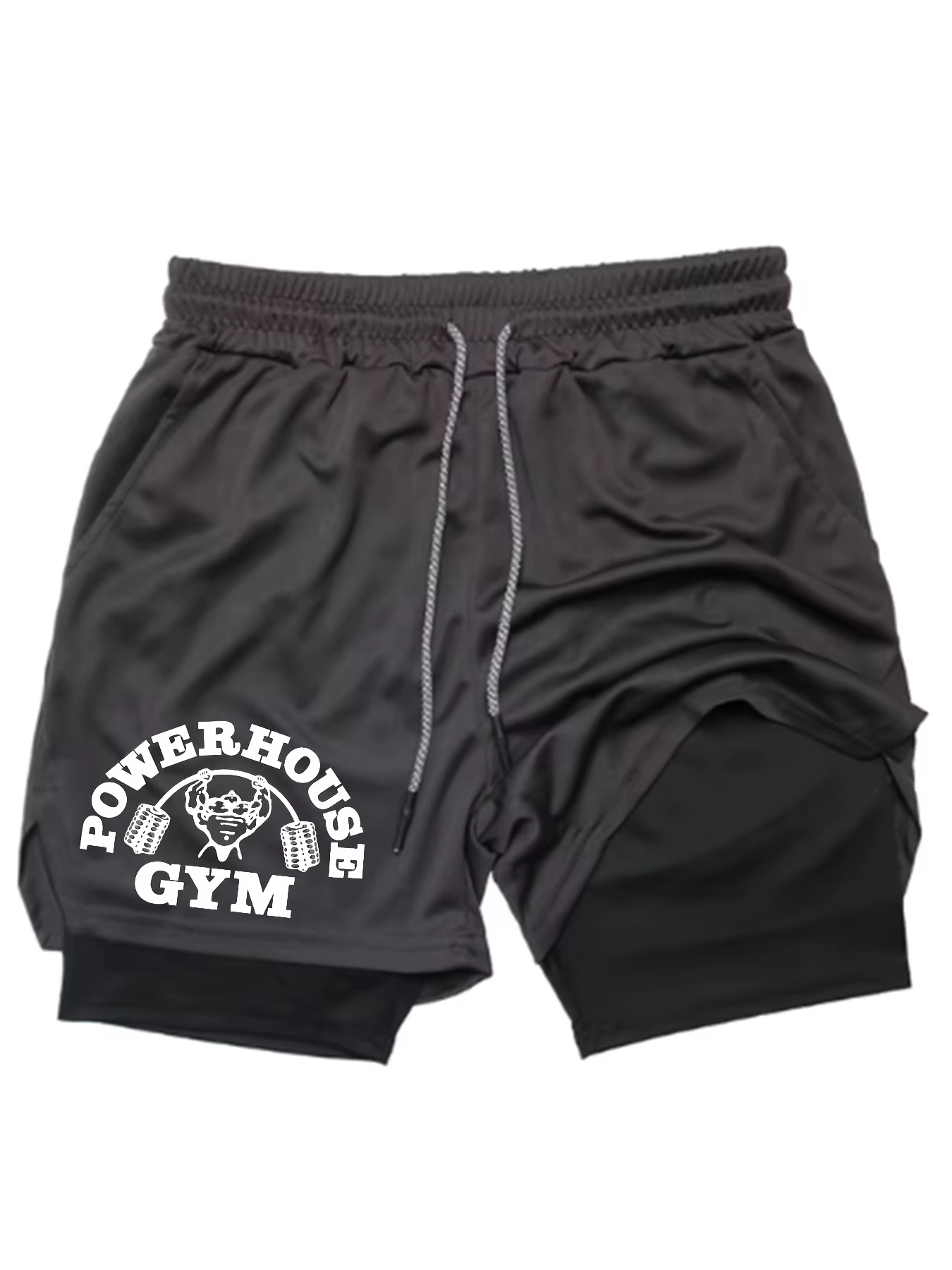 Short de sport à séchage rapide pour hommes, pantalon de Fitness 2 en 1, short d'exercice de course,