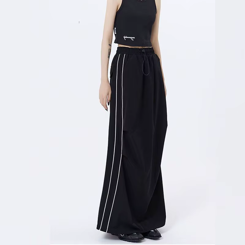 Jupes Maxi pour femmes, Harajuku Y2k, droites, Chic, assorties avec tout, taille basse, vêtements St