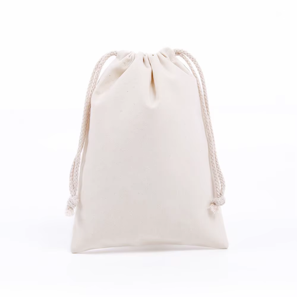 Sac à cordon en toile, sac de rangement de couleur, sac de rangement en coton, fourre-tout Portable,