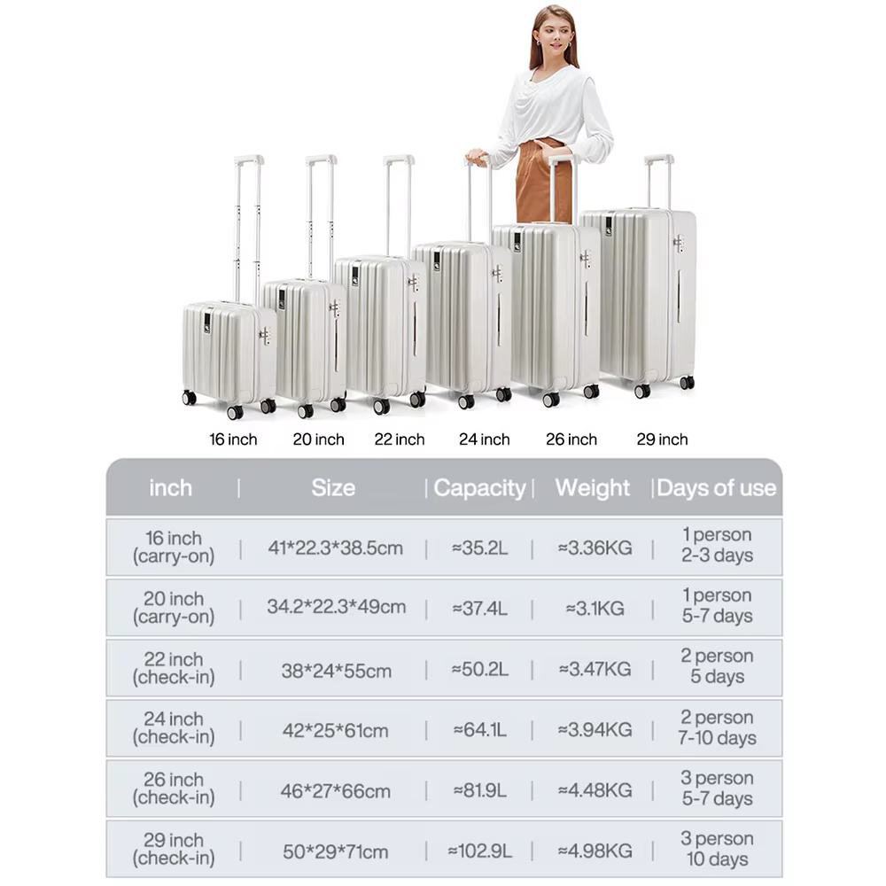 Valise à roulettes pour hommes et femmes, valise à roulettes, sac de voyage, bagage à main, valise d