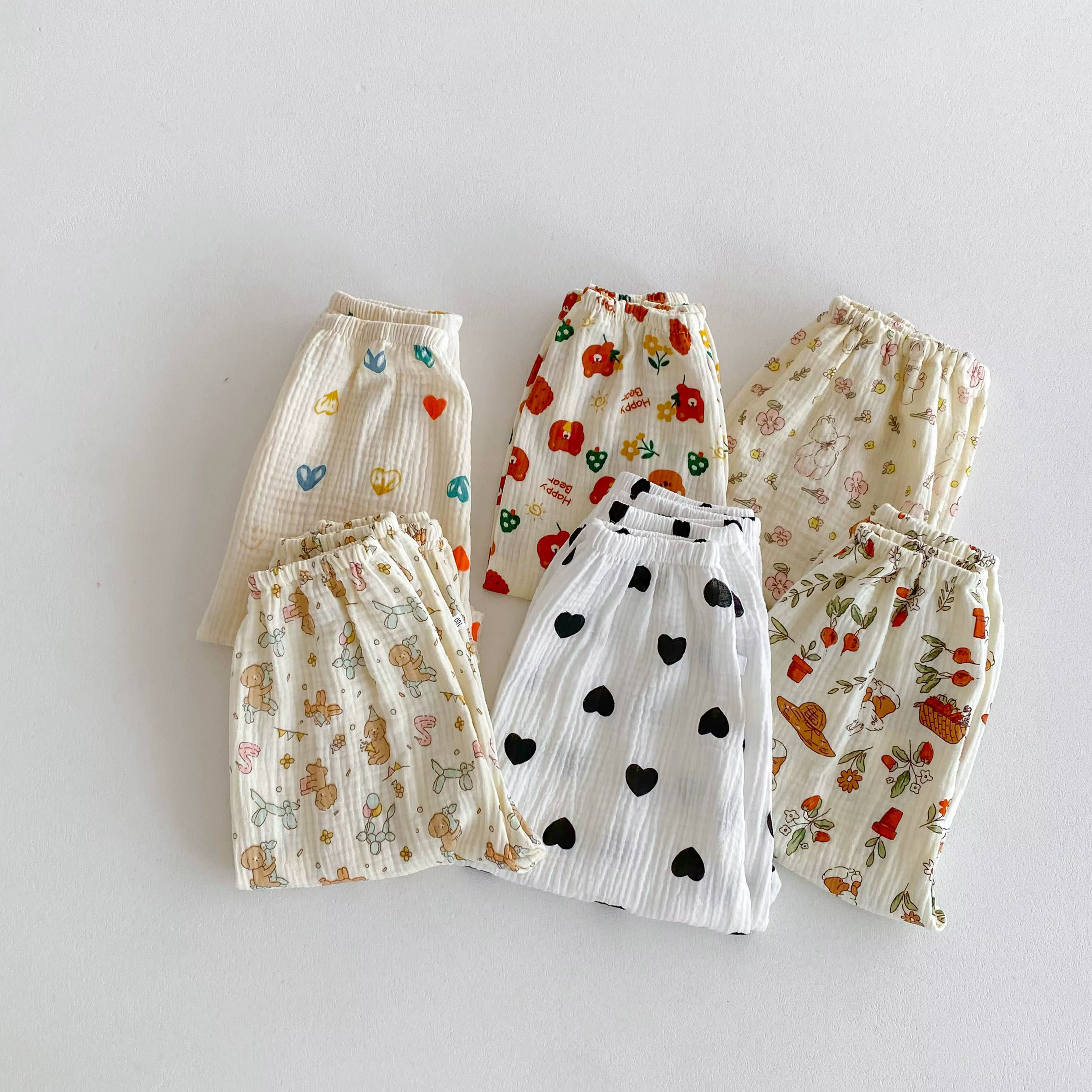 Vêtements d'été pour bébés garçons et filles, pantalons anti-moustiques pour enfants, amples et déco