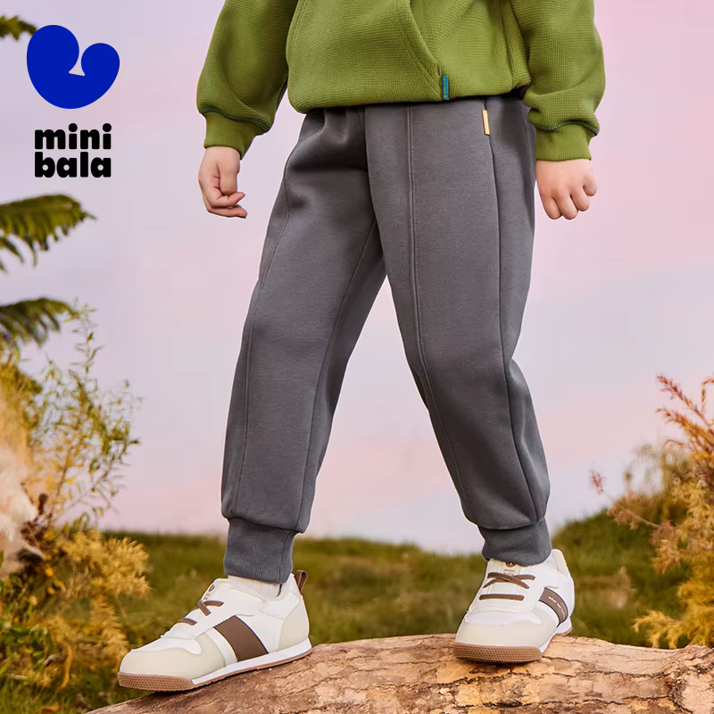 Mini Bala enfants pantalons printemps automne nouveau épais doublé polaire pantalons de survêtement