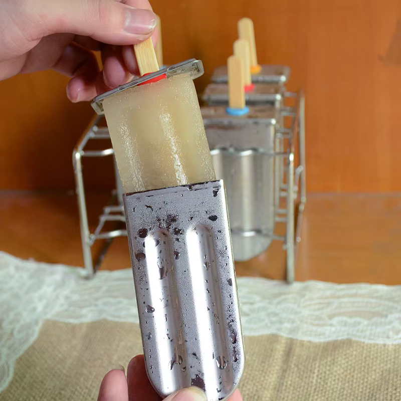 Moule à sucettes glacées en acier inoxydable, support à sucettes glacées, fabricant de sucettes glac