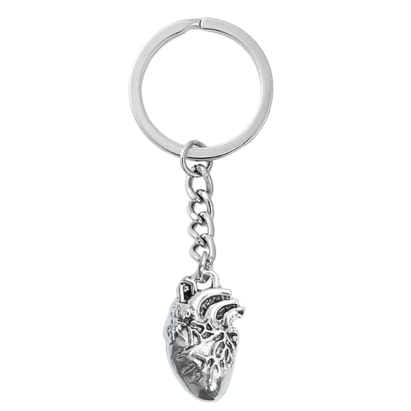 Porte-clé avec pendentif en 3D, accessoire de mode avec des parties du corps humain, bijoux