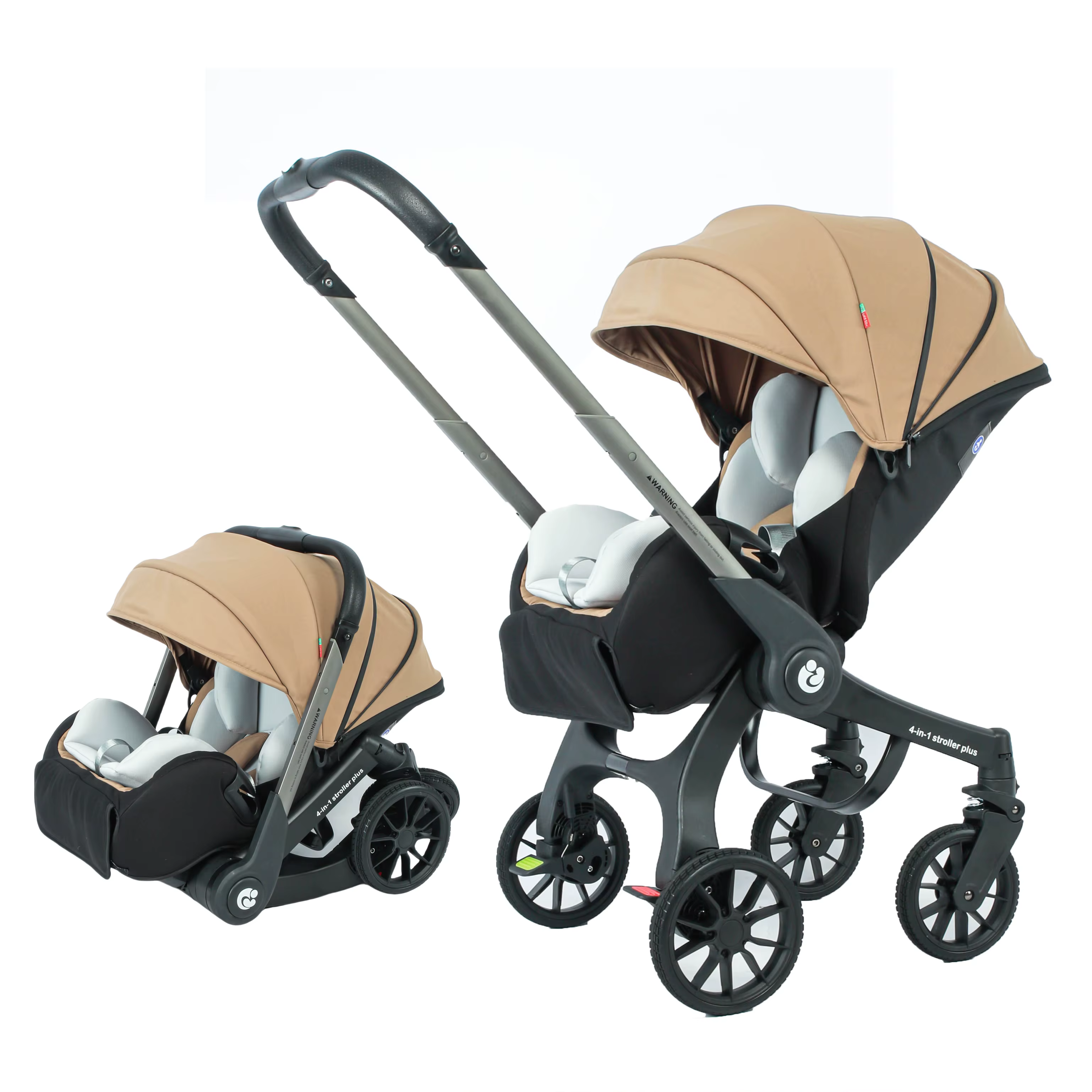 STOCK ue 4 in1 bébé poussette multifonctionnel nouveau-né landau pliable panier type siège léger voy