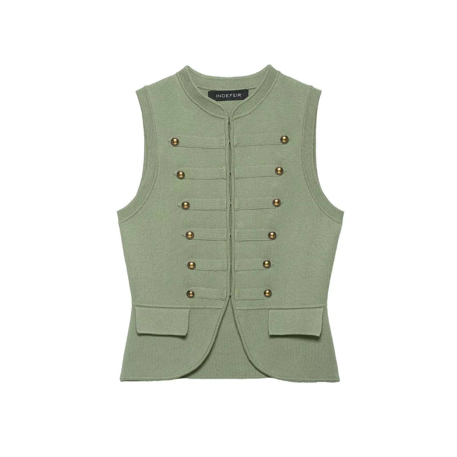 KONDALA 2026 Printemps-Été – Gilets Élégants Verts en Maille pour Femme – Style Plage, Soirée, Vacan